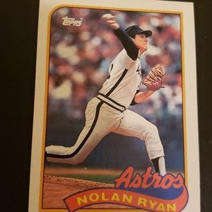1989 Nolan ryan topps baseball card